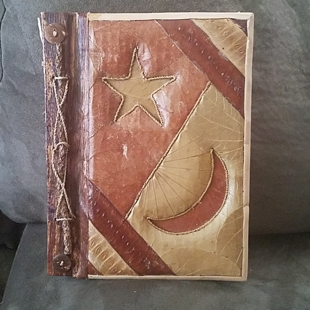 All Natural Material Handmade Bamboo Address Book